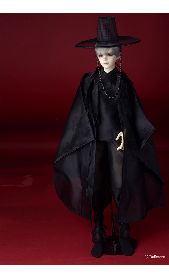 Glamor Model M Size - Azrael Hanbok Set (Black)