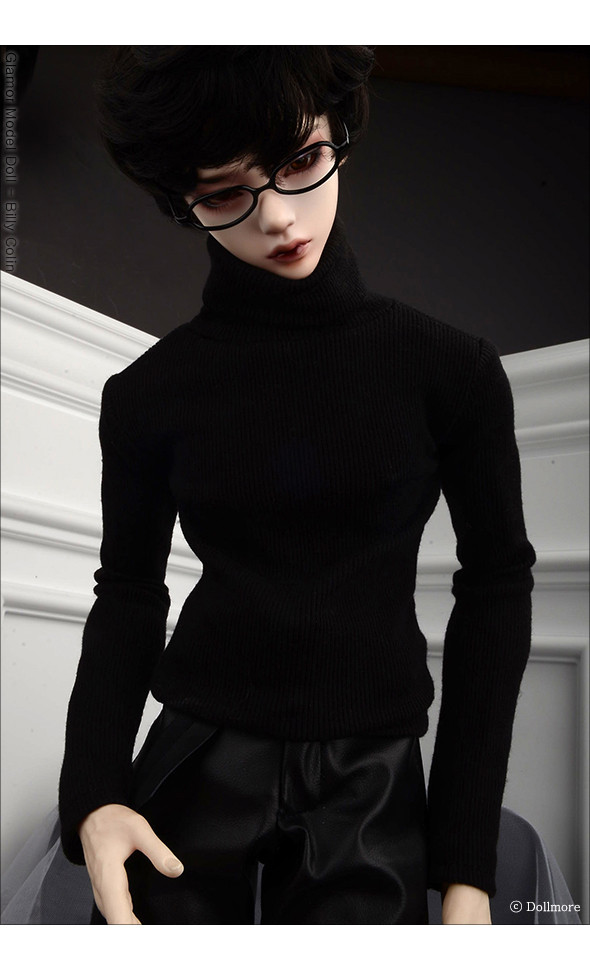 Glamor Model M Size - Baron Turtleneck Sweater (Black)