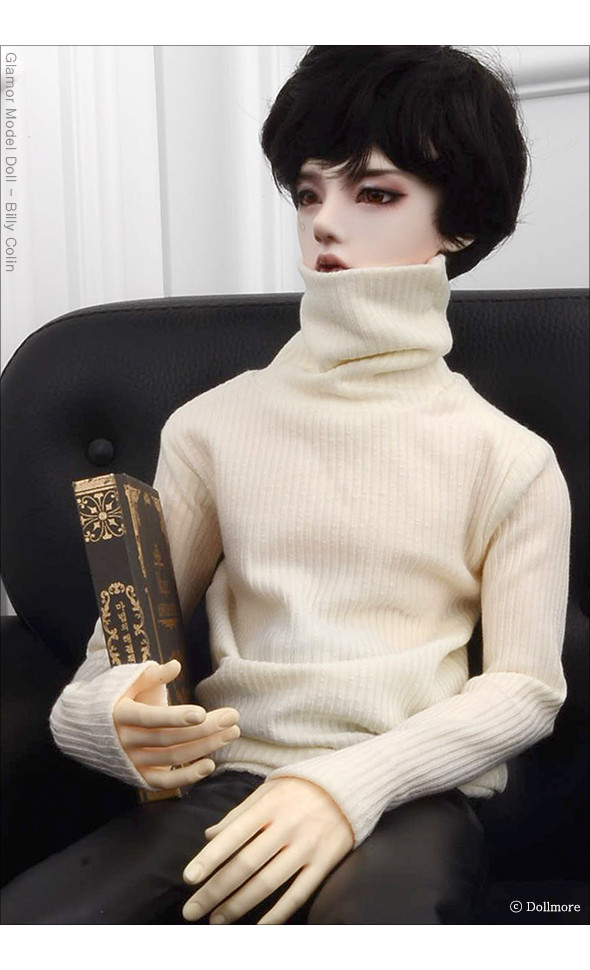 Glamor Model M Size - Duke Turtleneck Sweater (Cream)