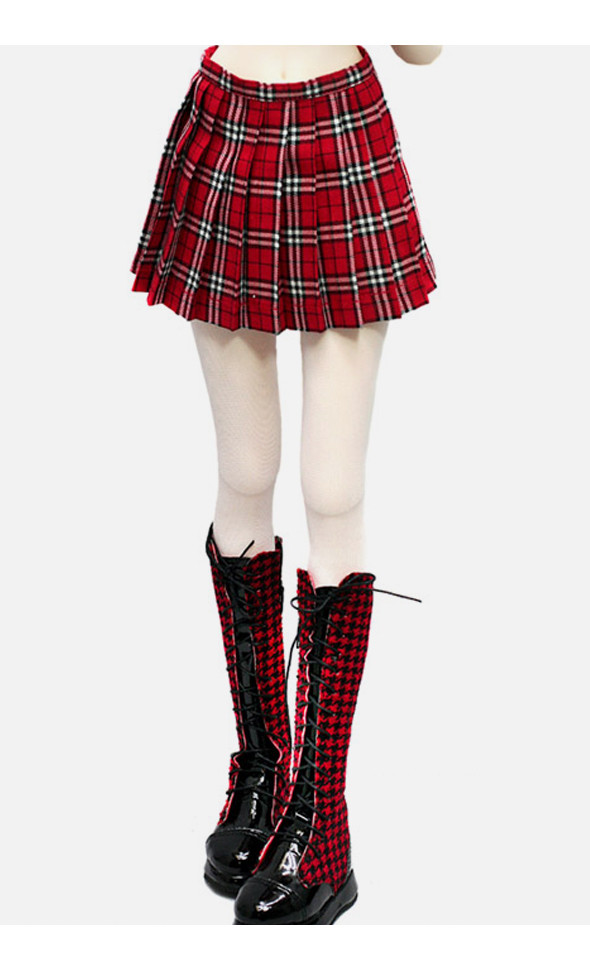 Model F - Basic Checkers Skirt (Red)[B5-6-7]