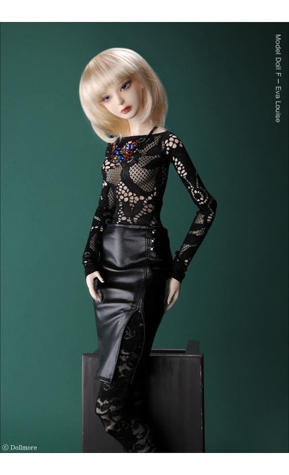 Model F - Erbe Leather Skirt (Black)