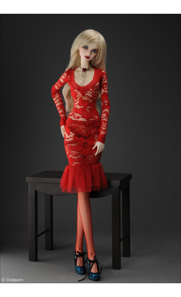 Model F - Gateau One-piece Dress (Red)[B5]