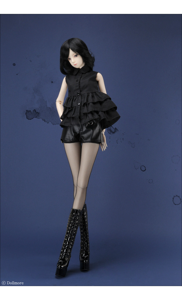 Model F - Helia Blouse (Black)