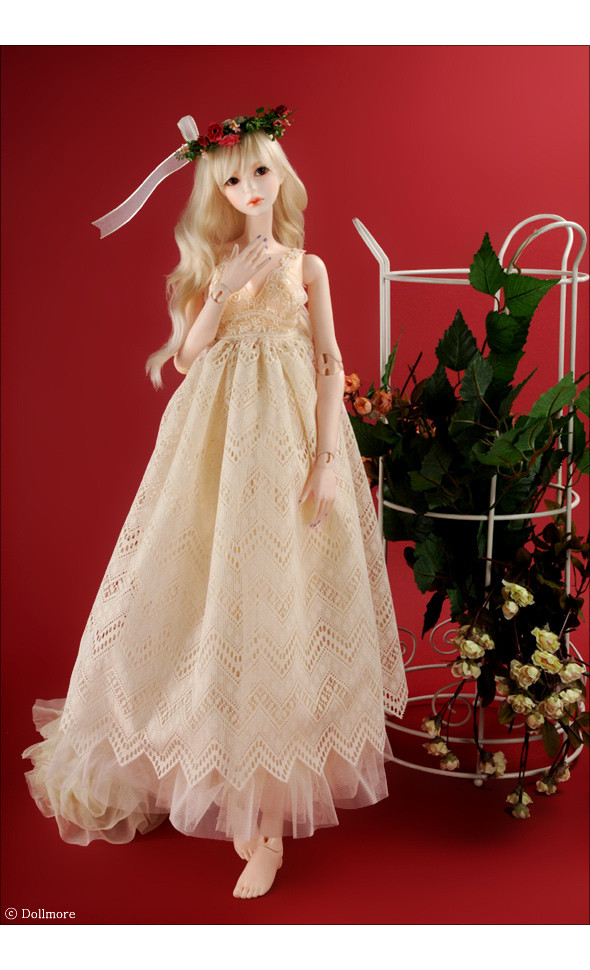 Model F Size - Nell Mohoham Dress Set (Ivory)[B5]