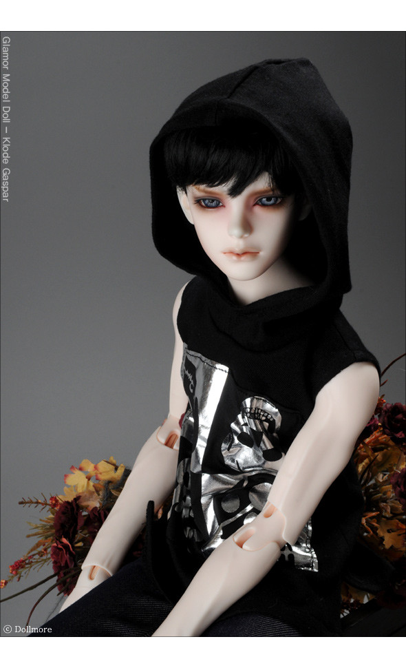 Model M Size - Heagol Hood Sleeveless T (Black)