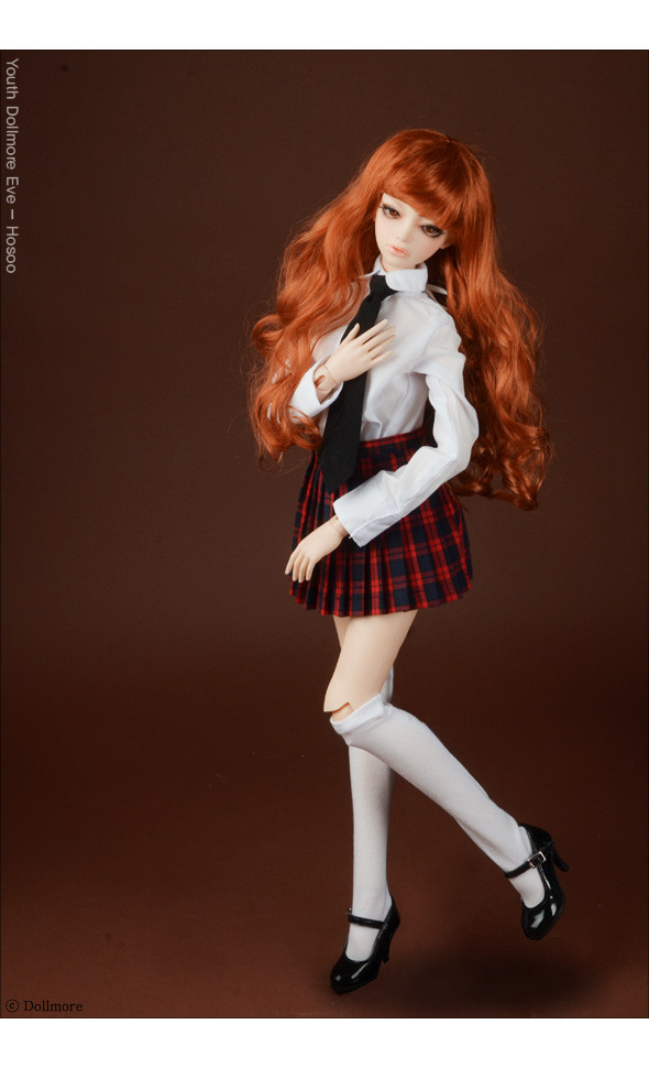 SD - Petit School Uniform For Girl Set (Pink & Red Check)