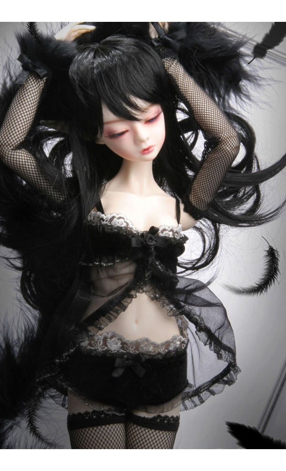 (Limited Costume) Youth Dollmore Eve - Black Lilith Lingerie Set - LE 20