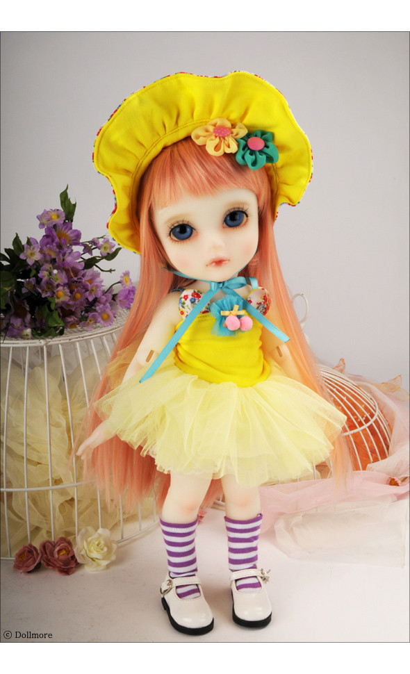 Mokashura Size - AB-02 Dresoll Dress Set (Yellow)