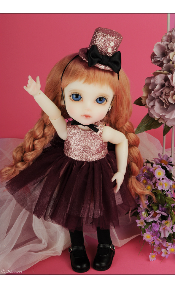 Mokashura Size - AB-09 Yurijuri Dress Set (Wine)