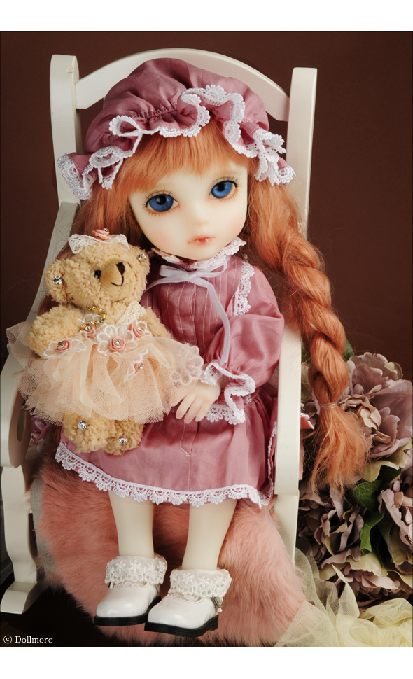 Mokashura Size - Mama Drowsy Dress Set (I.Pink)