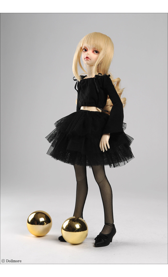 MSD - 3 Swan Skirt (Black)[A6-6-1]