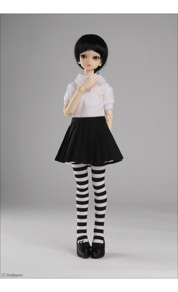 MSD - Basic Pleated Skirt (Black) [A6-3-5]