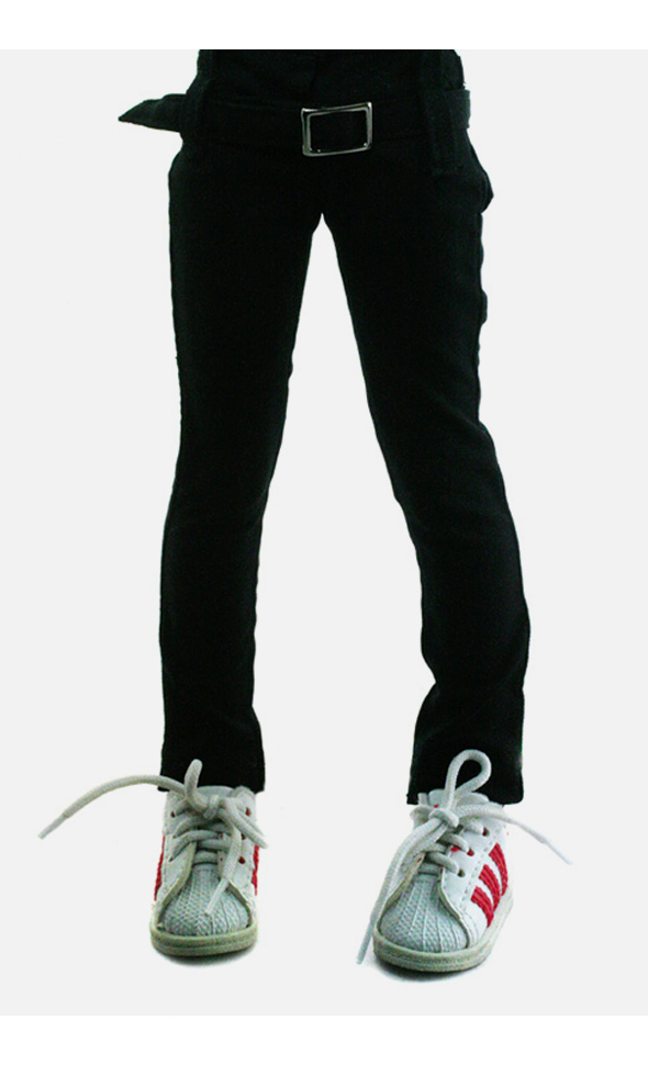 MSD - Buckle Skinny Pants (Black)[A6-3-5]