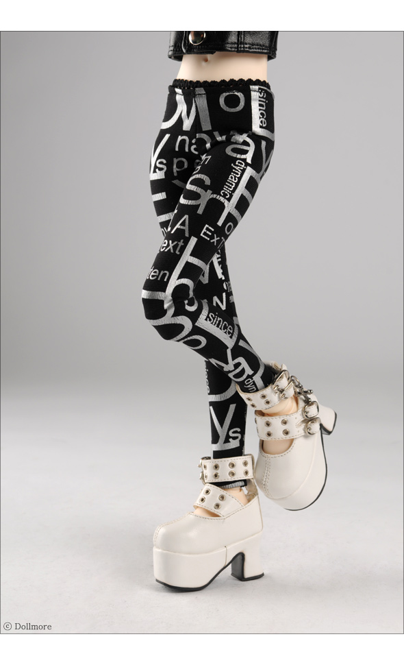 MSD - LSP Logo leggings (Silver Black)