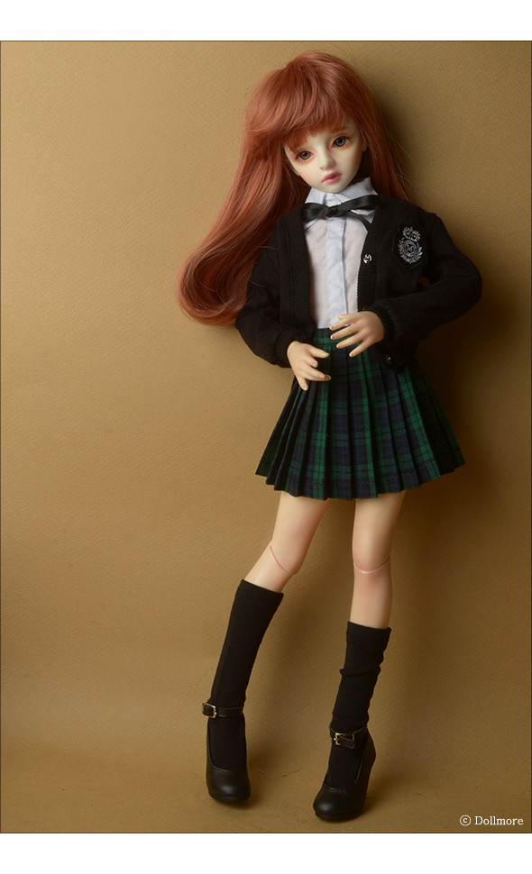 MSD - Petit School Uniform For Girl Set (Black & Green)[A6-5-5]