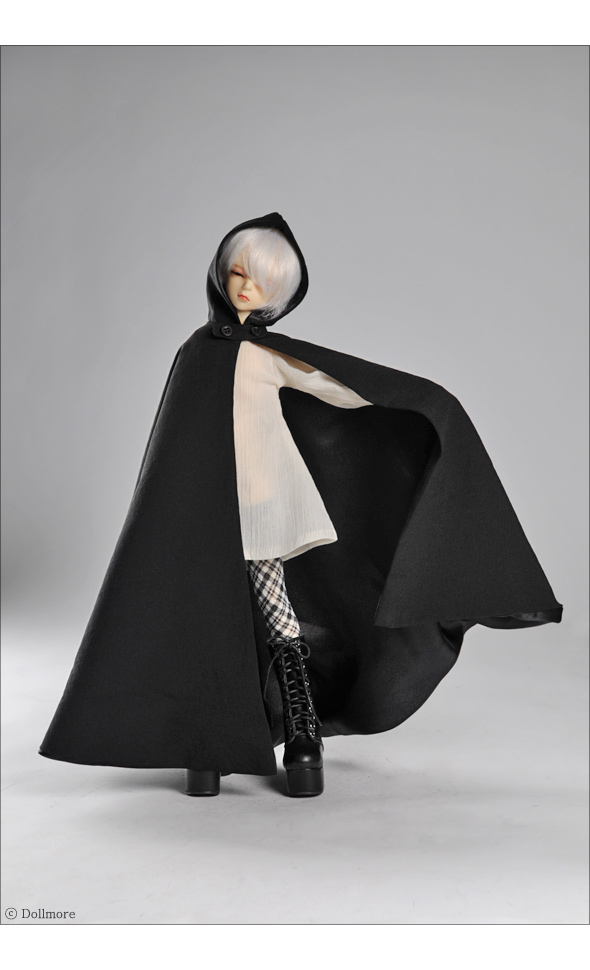 MSD - Suri Suri Long Hood Cape (Black)[A6-5-2]