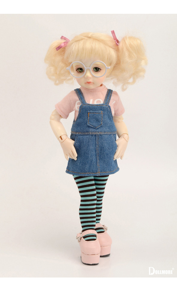 Dear Doll Size - Zabe Overalls Skirt (Blue) [K7-2-7]