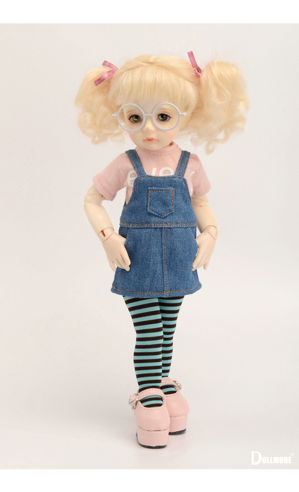 Dear Doll Size - Zabe Overalls Skirt (Blue) [K7-2-7]