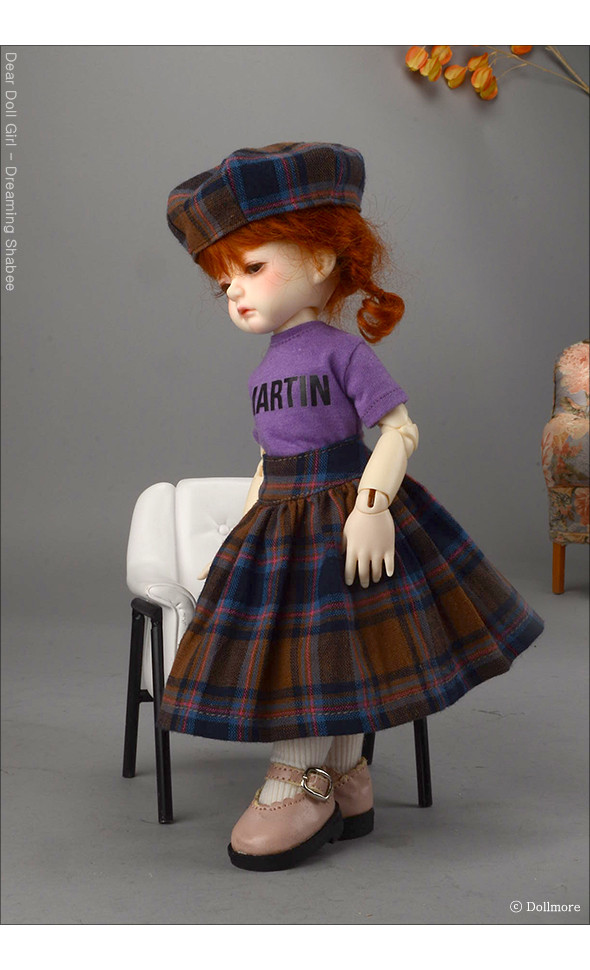 Dear Doll Size - BST Long skirt (Brown)