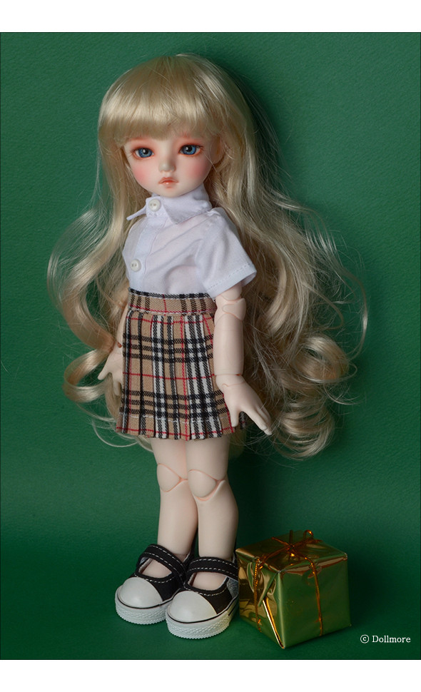 Dear Doll Size - Byshu Pleated Skirt (Beige)