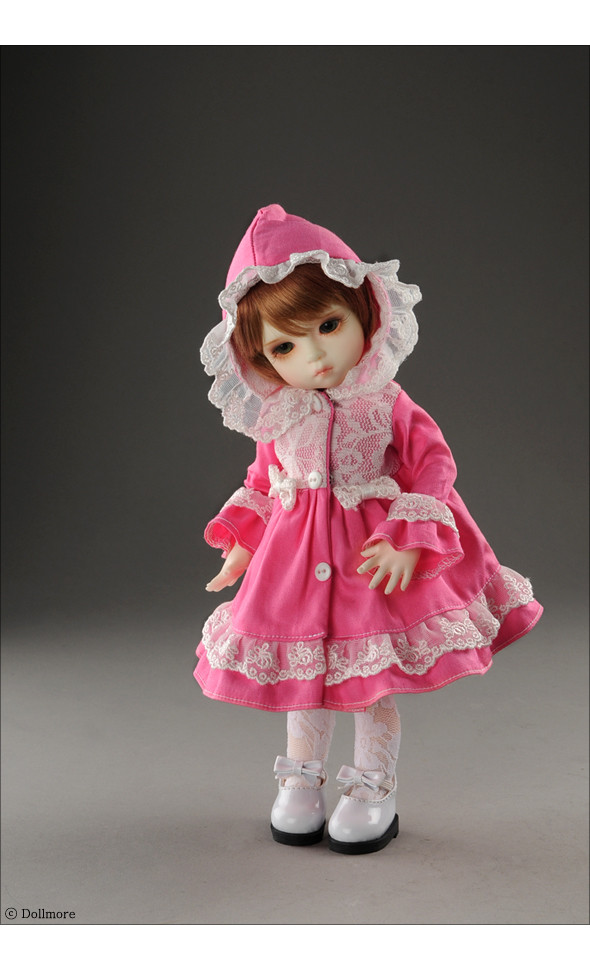 Dear Doll Size - Coco Lacy Hood Coat (Pink)[K7]