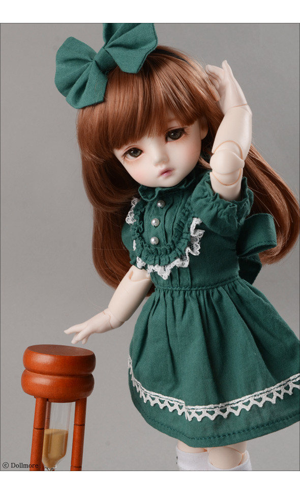 Dear Doll Size - Johanna Dress (D Green)