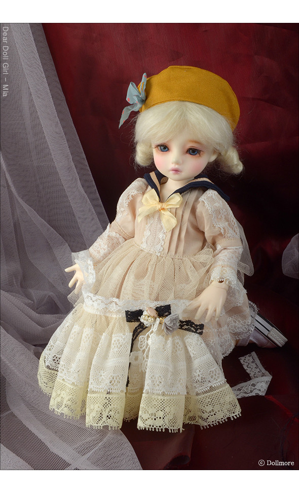 Dear Doll Size - Serasera Dress Set (Navy+Cream)