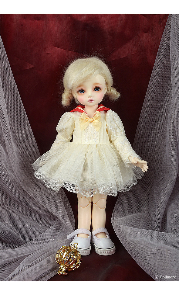 Dear Doll Size - Serasera Dress Set (Red+Cream)