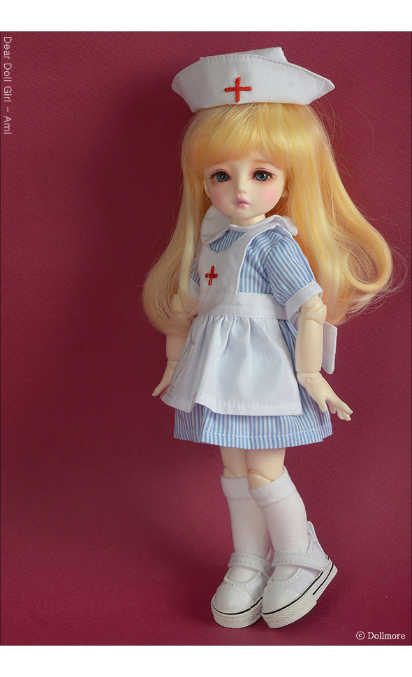 Dear Doll Size - Surgeon Nurse Dress Set (Sky)