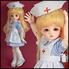 Dear Doll Size - Surgeon Nurse Dress Set (Sky)