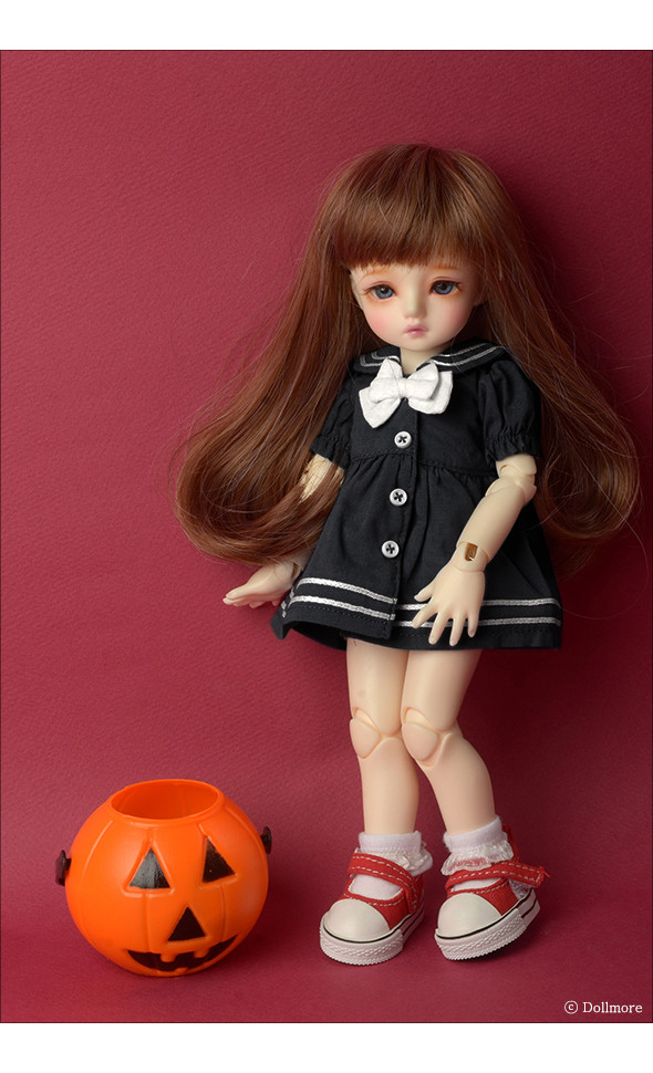 Dear Doll Size - Travel by Sailor Dress (Black)