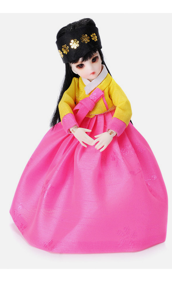 Banji - Agishi Dandelion 한복 (Yellow/ Pink)