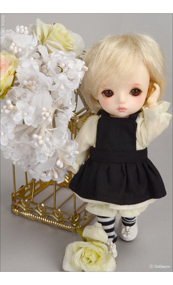 Bebe Doll Size - AB-9 블랙멜빵원피스