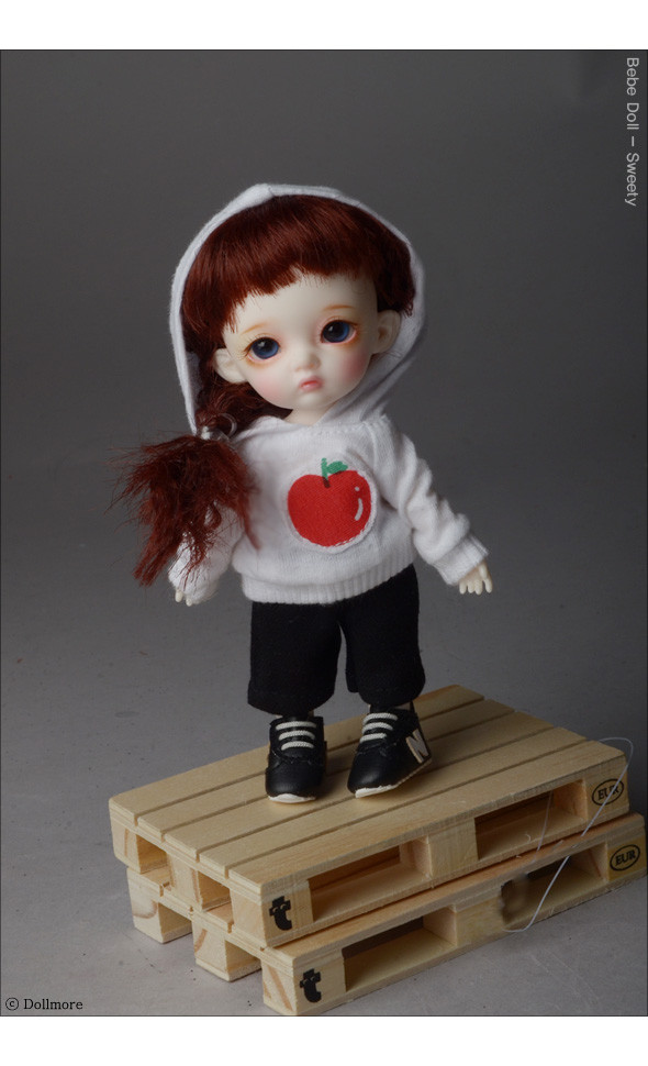 Bebe Doll Size - Apple Hood Tshirts (White)