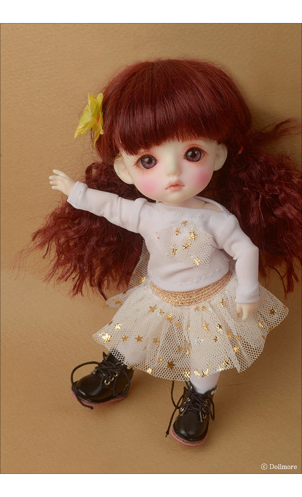 Bebe Doll Size - Fany Twinkle Skirt (Cream)