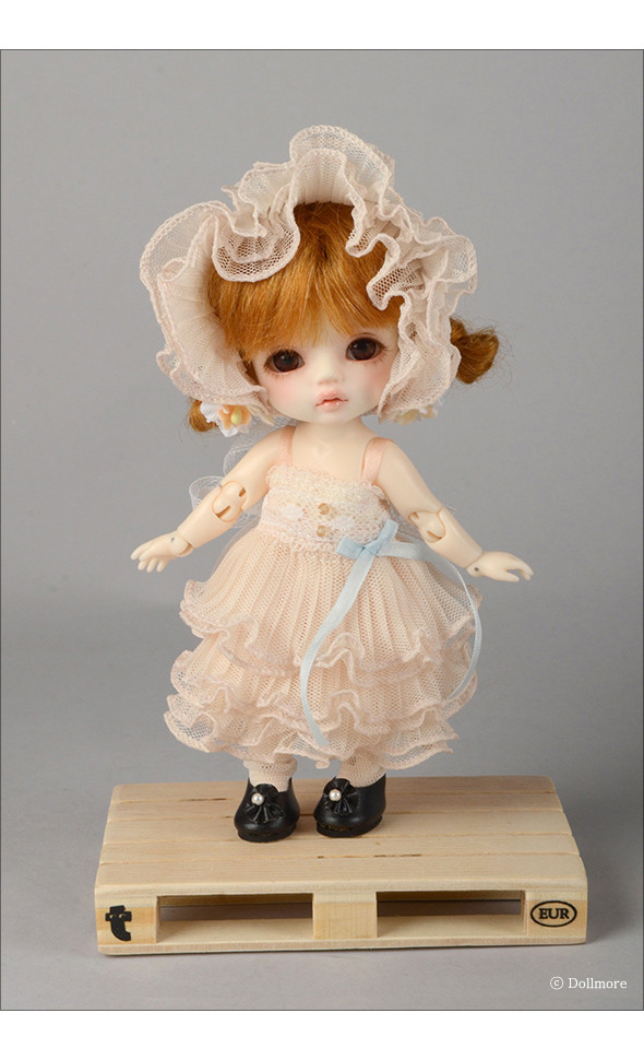 Bebe Doll Size - Freyja Dress Set (P.Beige)