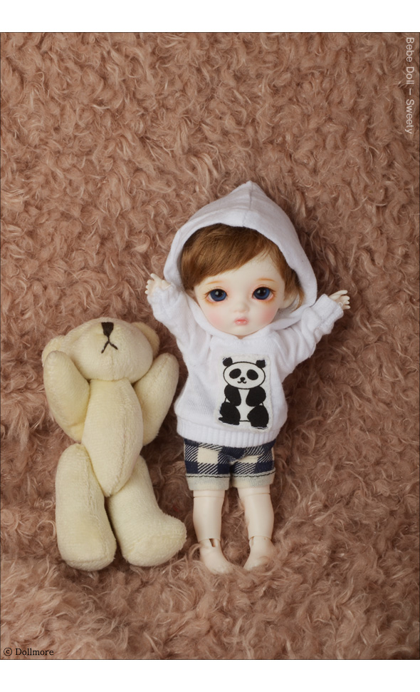 Bebe Doll Size - Gom Hood Tshirts (White)