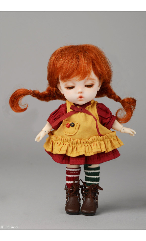 Bebe Doll Size - Like Pippi Set (Yellow)