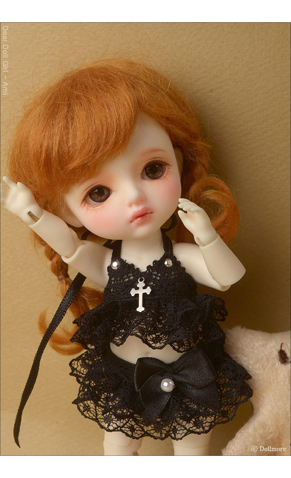 Bebe Doll Size - Magneto Lace Top (Black)