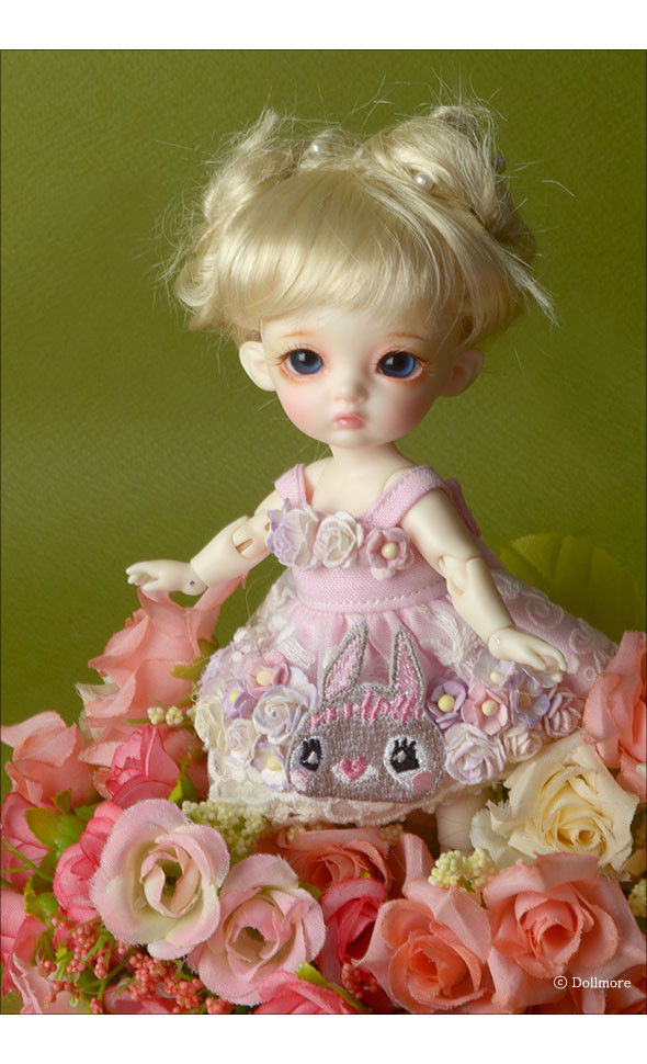 Bebe Doll Size - Rabbit Flowers Dress (L.Violet)