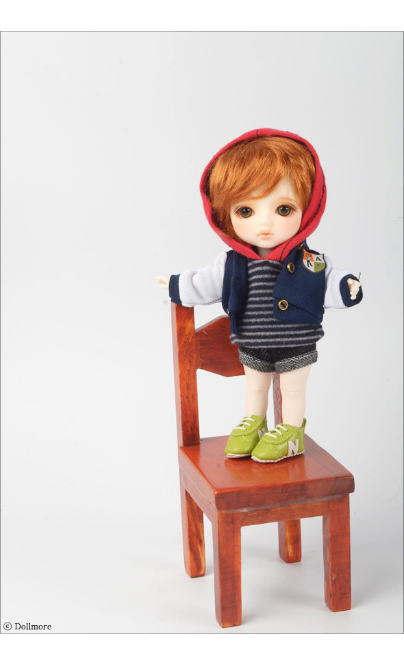 Bebe Doll Size - Tiny Baseball Jacket (Navy)