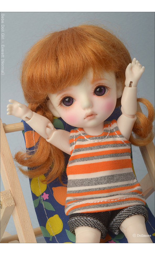 Bebe Doll Size - Tonia Sleeveless T Shirt (Orange)