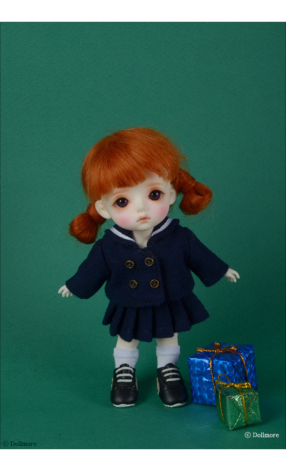 Bebe Doll Size - TY kindergarten Uniform Set (Girl/Navy)[B4-3-2]