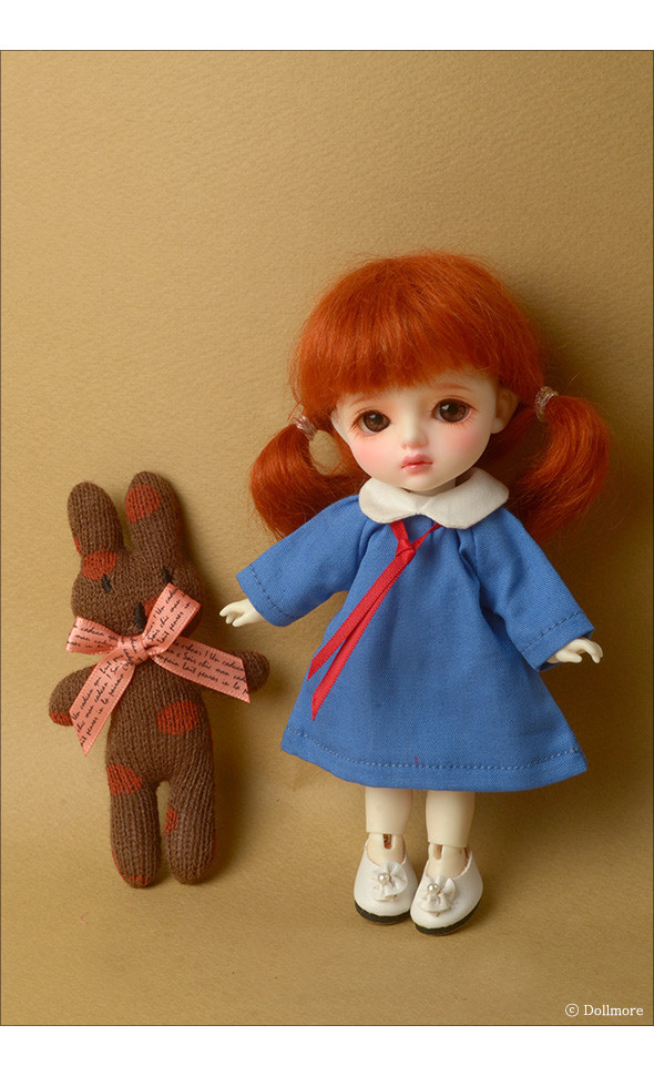 Bebe Doll Size - UP kindergarten Dress (Blue)