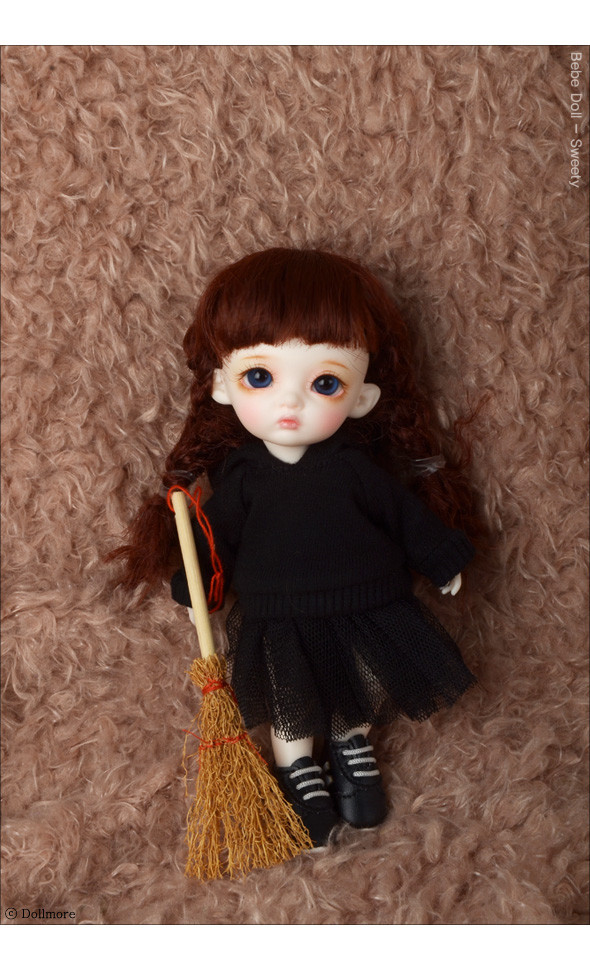 Bebe Doll Size -Moo0 Swan Skirt (Black)