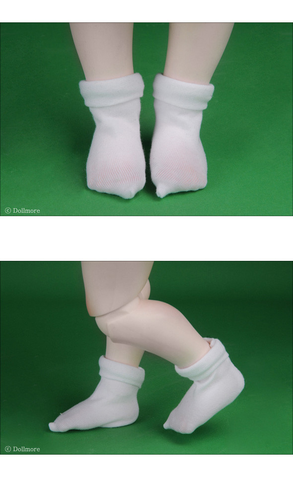Mokashura Size - Angkm Socks (White)[B8-5-1]
