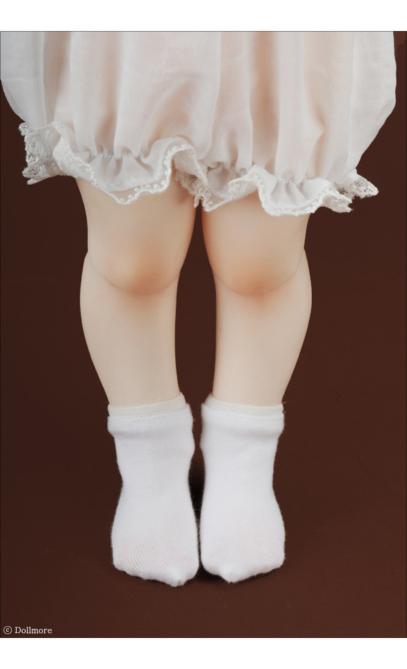 Mokashura Size - Basic socks (White)
