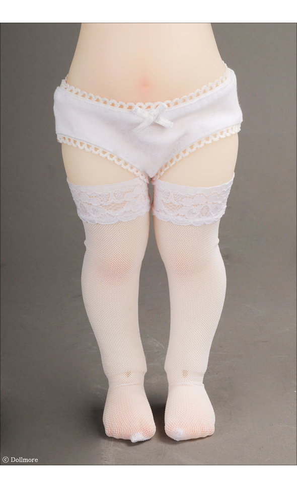 Mokashura Size - Gauzee Band Stocking (white)