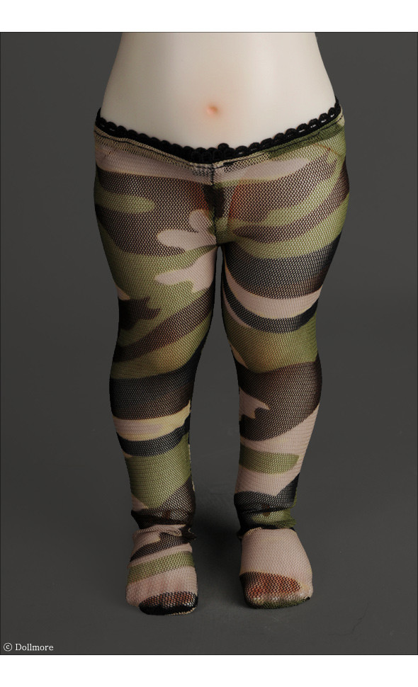 Mokashura Size - Gauzee Panty Stocking (Military)