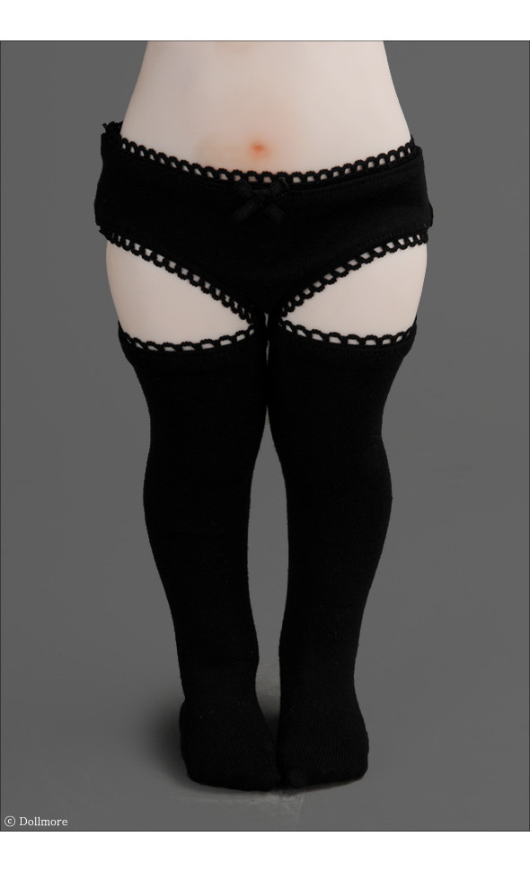 Mokashura Size - Span·dex Stockings (Black)